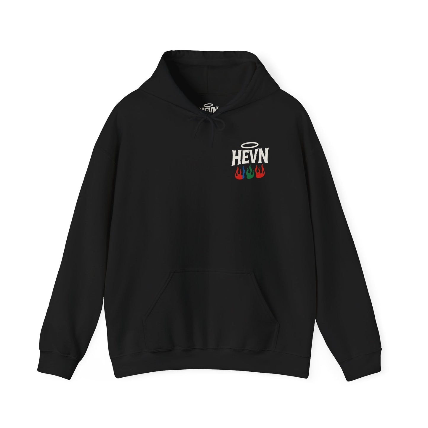 HEVN Halo Flames Hooded Sweatshirt - Stylish Unisex