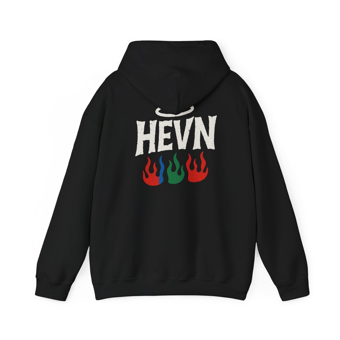 HEVN Halo Flames Hooded Sweatshirt - Stylish Unisex