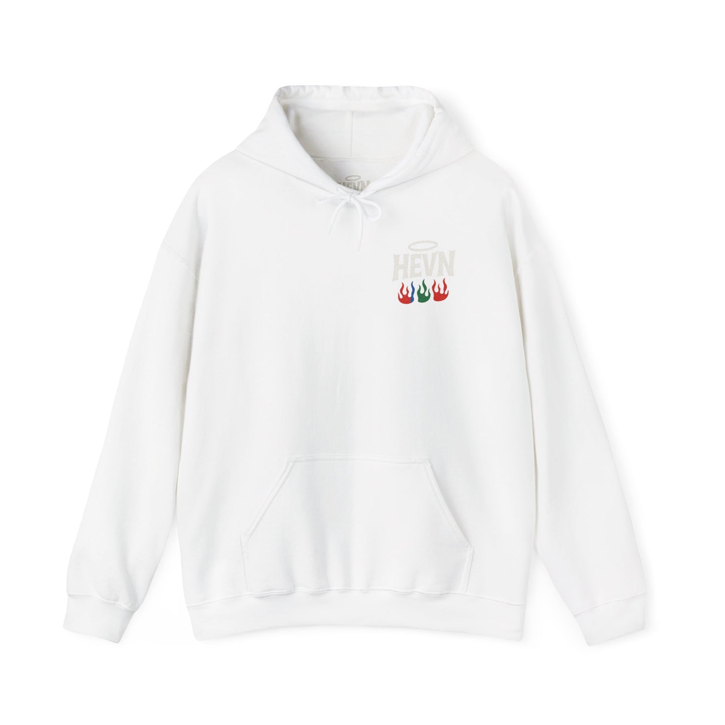 HEVN Halo Flames Hooded Sweatshirt - Stylish Unisex