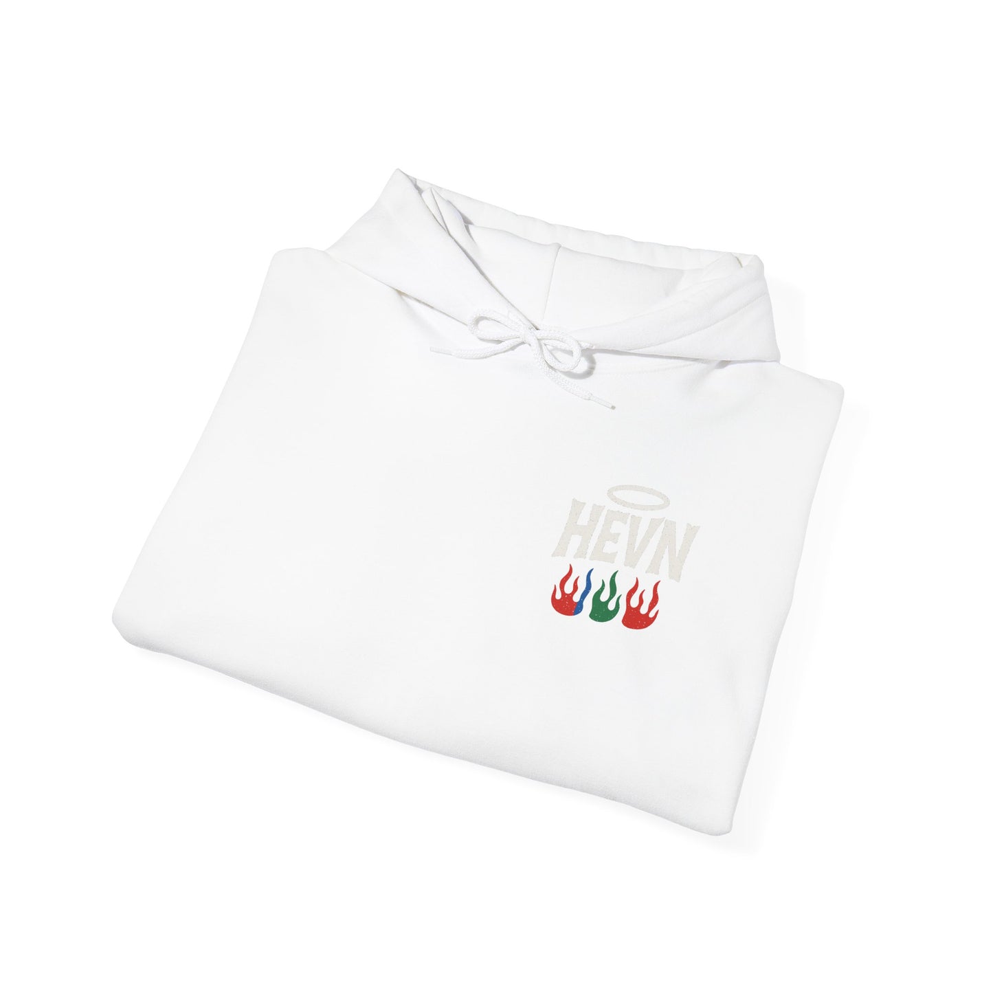 HEVN Halo Flames Hooded Sweatshirt - Stylish Unisex