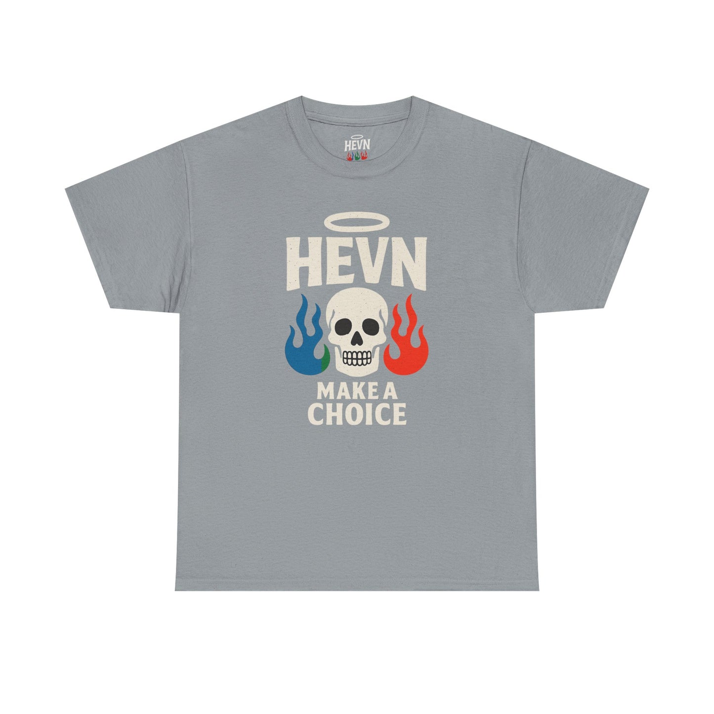 HEVN “Make a Choice” Skull Graphic Heavy Cotton Tee