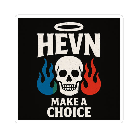 Heaven Make a Choice Kiss-Cut Stickers, Dark Aesthetic Laptop Decals, Alternative Style Stickers, Vintage Vibe Decor, Spiritual Gifts